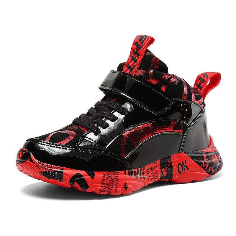 Boys cotton shoes 2025 new winter thickened and velvet two cotton sports shoes children's autumn and winter warm boys shoes tide