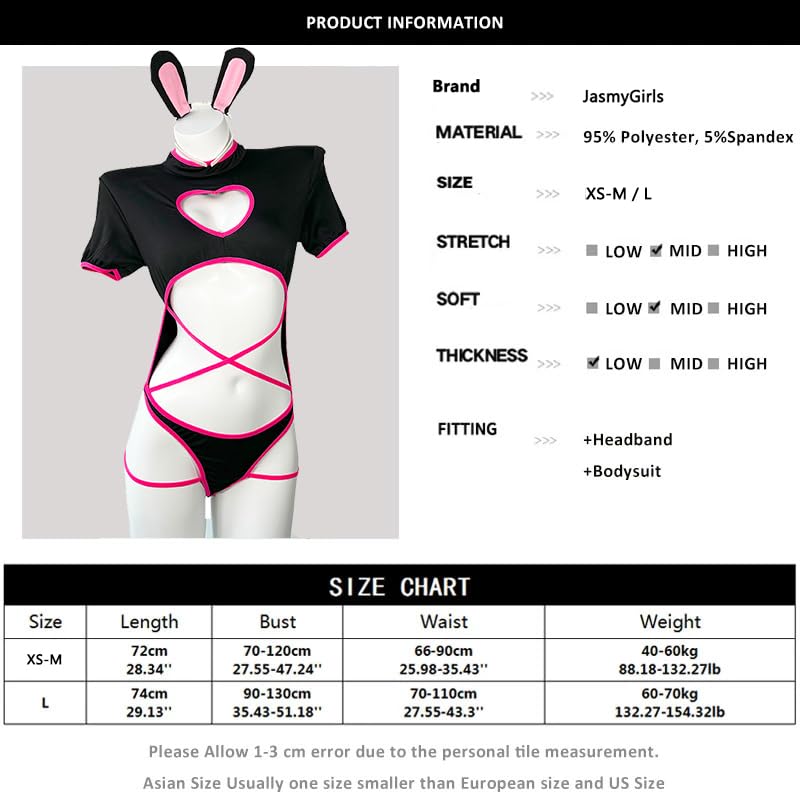 Cat Cosplay Sexy Erotic Bunny Girl Cute Extreme Popular Babydoll Bunny Costume Leotard Reverse Bunny High Leg Bodysuit Anime Lolita Underwear Costume
