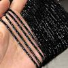 Handmade DIY Bracelets Materials 38cm Loose Spacer Beads Black Spinels Stone Beads  Necklace