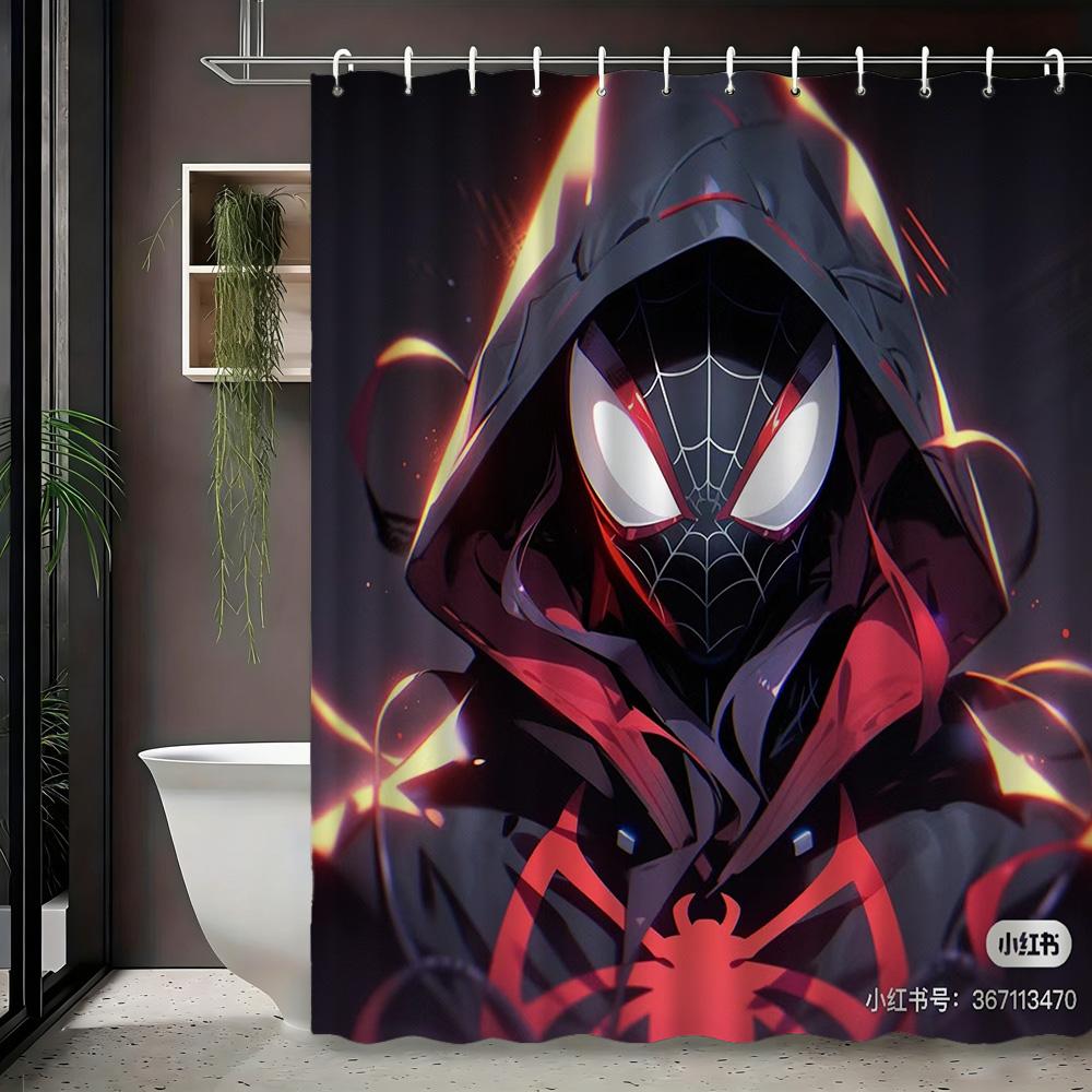 X-Men Team Black Suits Waterproof Shower Curtain For Superhero Bathroom Decor