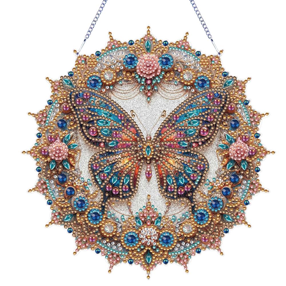 Diamond Painting Home Decor 5D DIY Diamond Painting Dots Pendant Rhinestone Diamond Art Window Pendants for Garden Window Decor