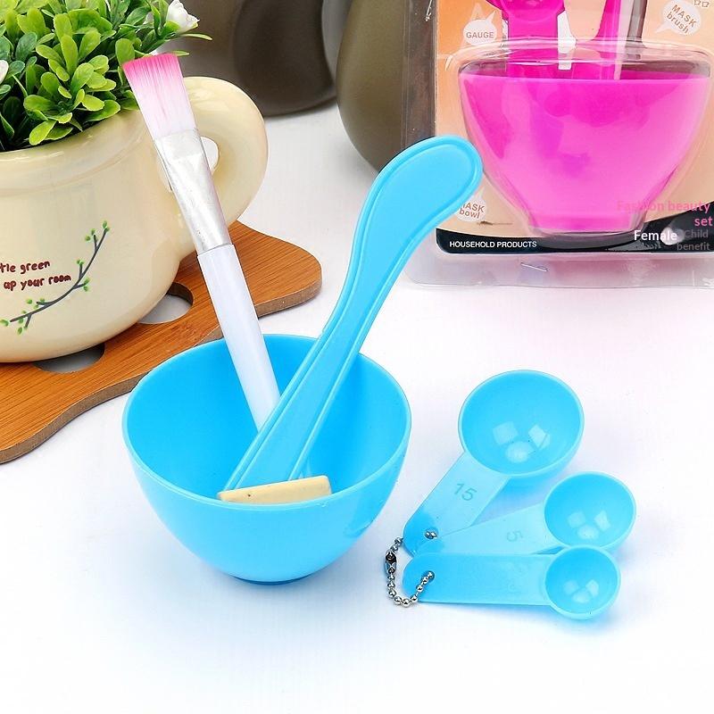 Conjunto de Tigela para Máscara e Tigela de Mistura e Conjunto de Seis Pincéis para Fazer Máscara Facial DIY Ferramentas de Beleza e Maquiagem