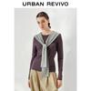 UR2026 Women's Two-Piece Shawl Strap Slim T-Shirt