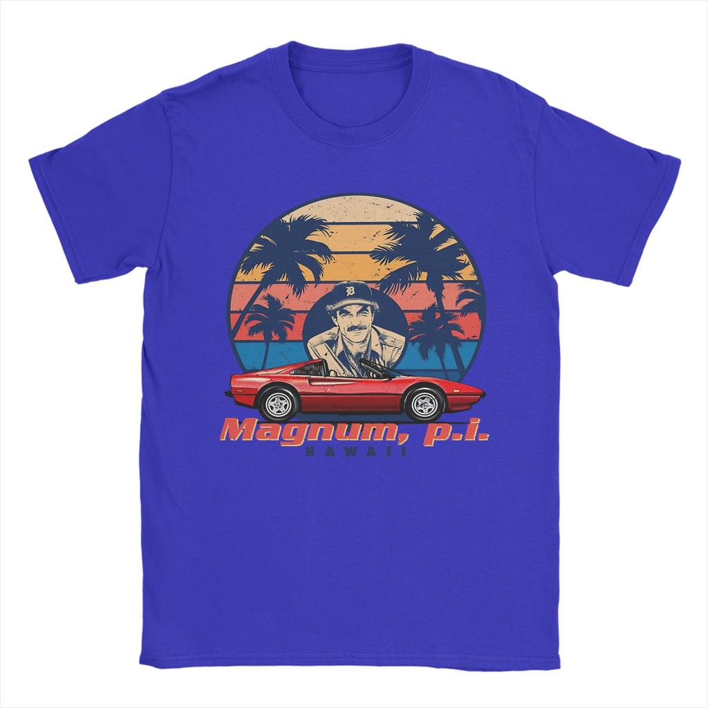 Unique Magnum PI TShirt for Unisex Round Neck Pure Cotton T Shirt Short Sleeve Tee Shirt Big Size Clothing