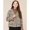 Big Collar Check Jacket Zjk6161100