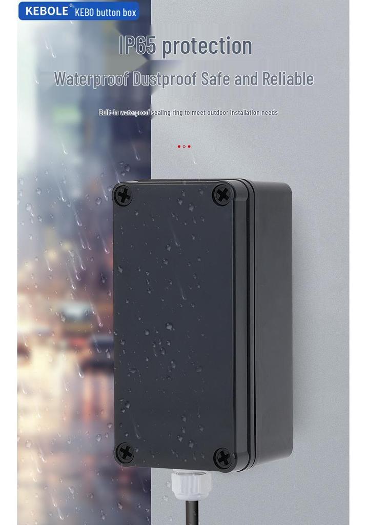 Transparent Waterproof ABS Plastic Junction Box for Indoor/Outdoor Power Supply & Monitor