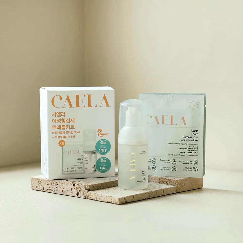 CAELA Travel Kit (Feminine Foam 30ml+Feminine Wipes 5P)