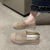 CRLAYDK Classic Women's Slip On Loafers Lace Jacquard Driving Moccasins Casual Comfort Ladies Walking Flat Breathable Shoes