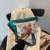 Colorful Graffiti Crossbody Bag Fashiable And Cute Small Chest Bag Waist Bag, Casual Trampoline Bag, Shoulder Bag Backpack