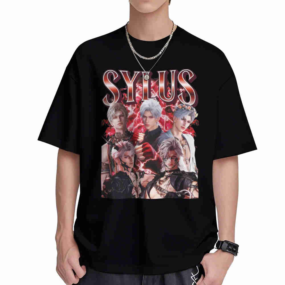 Sylus Deepspace Otome Game Anime 90s Short Sleeve Tee 100% Cotton T-Shirt