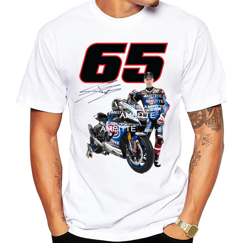 Jonathan Rea 65 Gp Racing Ymha Superbike Legend Tshirt Unisex Short Sleeve Boy Adventure Sport White Tops Motorcycle Rider Tees