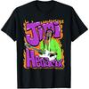Jimi Hendrix Flames and Bubble Text Vintage Band T-Shirt