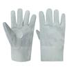Guantes de Soldadura Aislantes de Cuero de Vaca Anti-Pinchazos Anti-Quemaduras Resistentes al Calor con Dedos Divididos