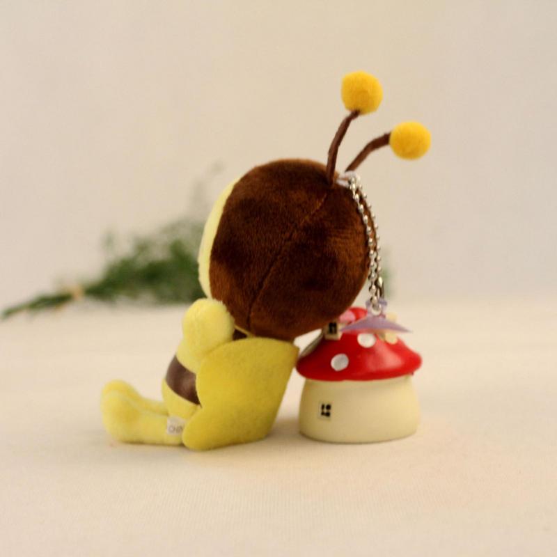 Stuffed Animal Bee Stuffed Plush Toy Bumble Bee Decorative Plushie Toys Soft Comfortable Bee Doll For Bed Bedroom Home Car