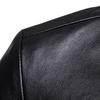 Herren Slim Fit Umlegekragen PU Blazer Lederjacke