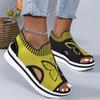 Cross-border Foreign Trade Large Size Summer New Leisure Flying Weaving Hollowed-out Fish Mouth Beach Women's Sports Sandals in Stock