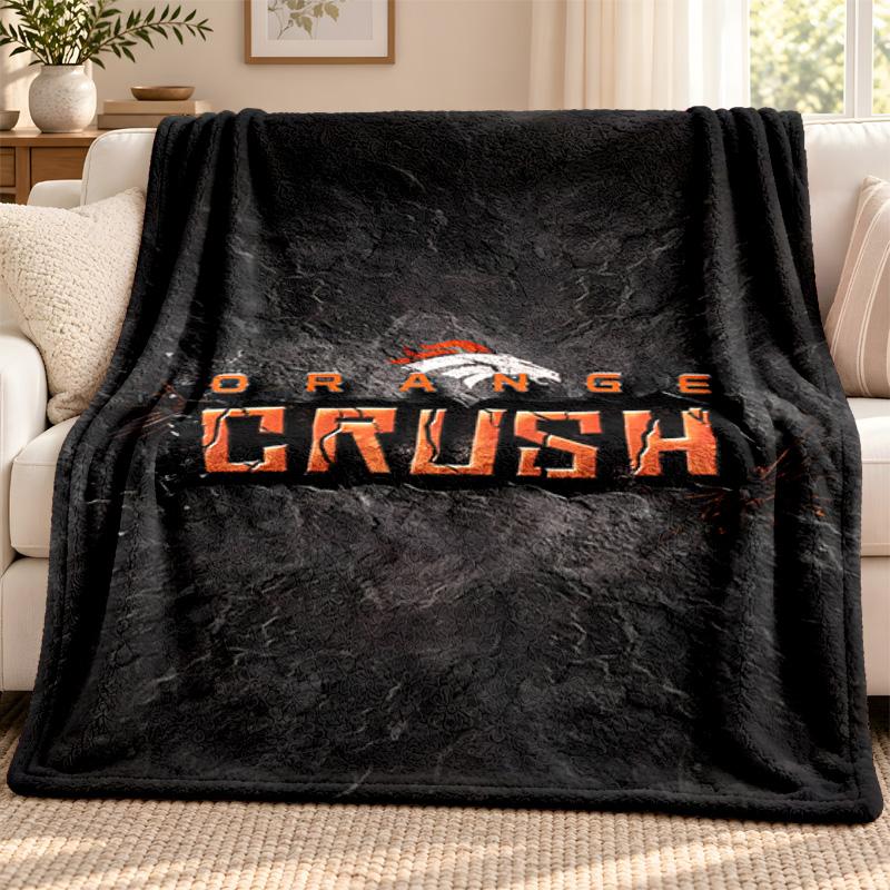 Denver Broncos blanket Flannel Blanket Soft Cozy Plush Throw for Sofa Bed Lightweight Home Decoration Outdoor camping