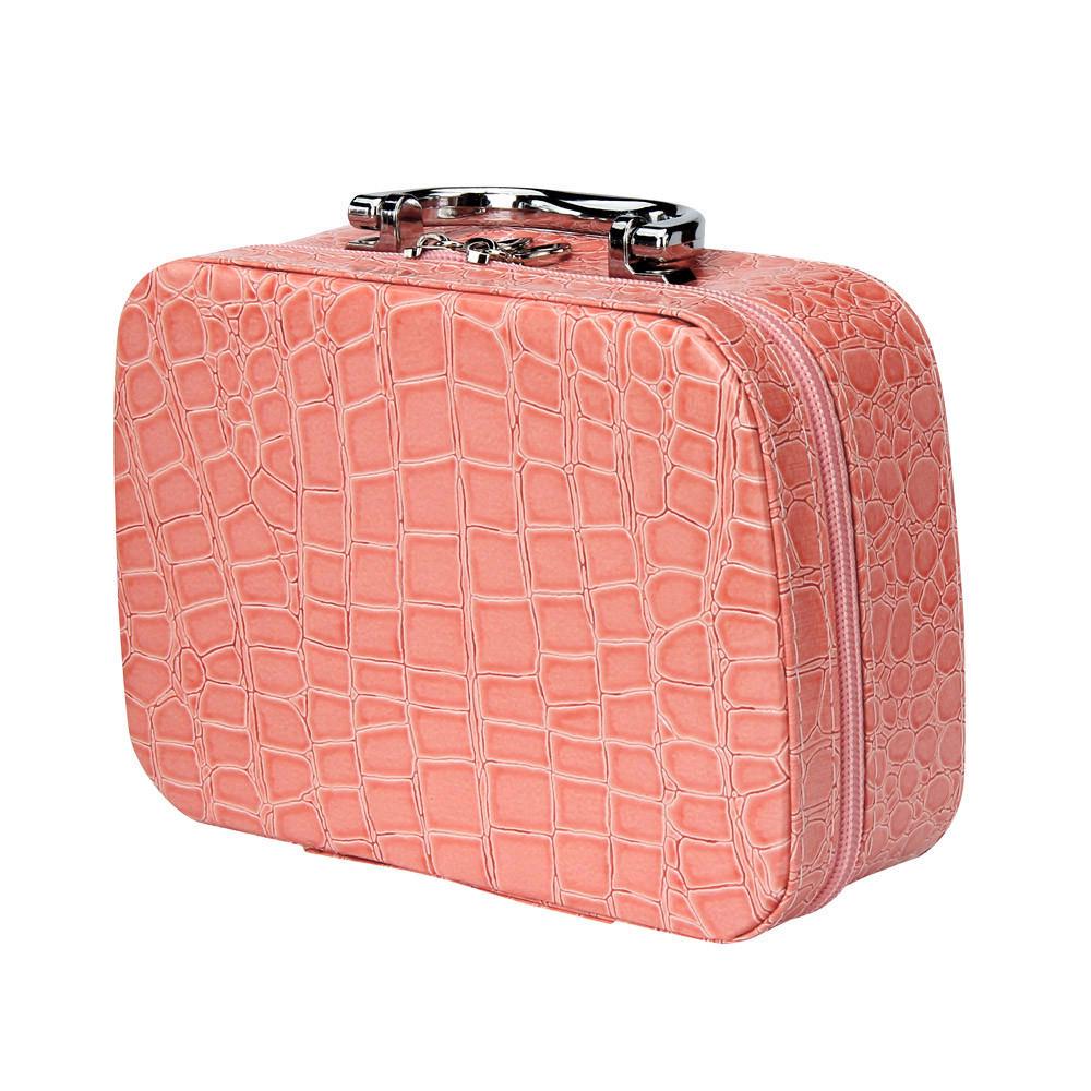 Buy Fashion Makeup Storage Bag Case Jewelry Box Leather Travel Cosmetic