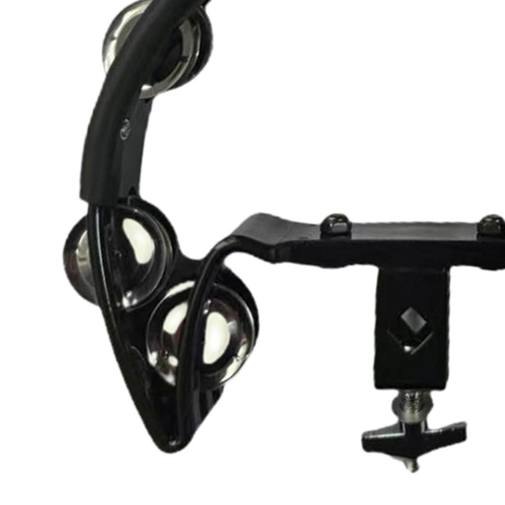 Hi-Hat Tamburin Schlagzeug Montierbares Metallinstrument Edelstahl Shaker für