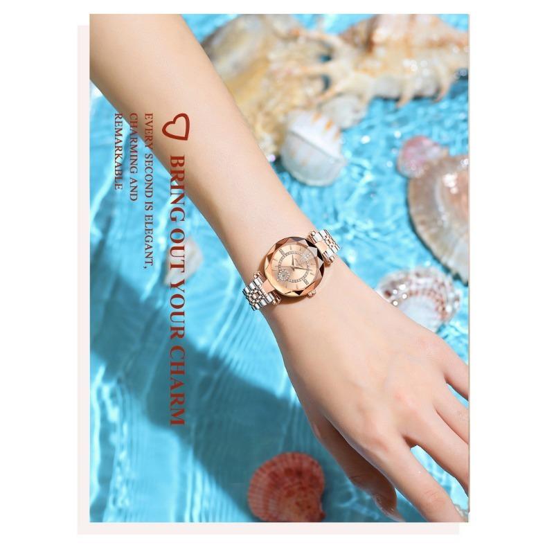 POEDAGAR Luxury Brand Women's Watches Waterproof Stainless Steel Date Ladies Wristwatch Fashion Elegant Quartz Watch Reloj