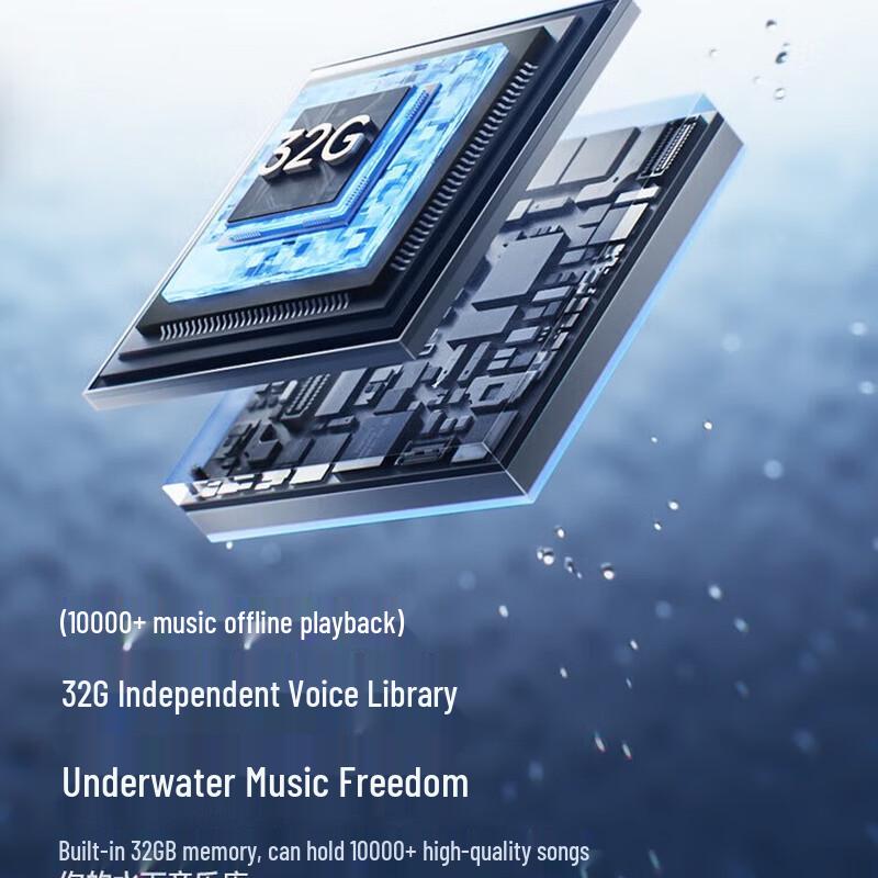 Saina B60S Pro Bone Conduction IPX8 Waterproof Sports Headphones