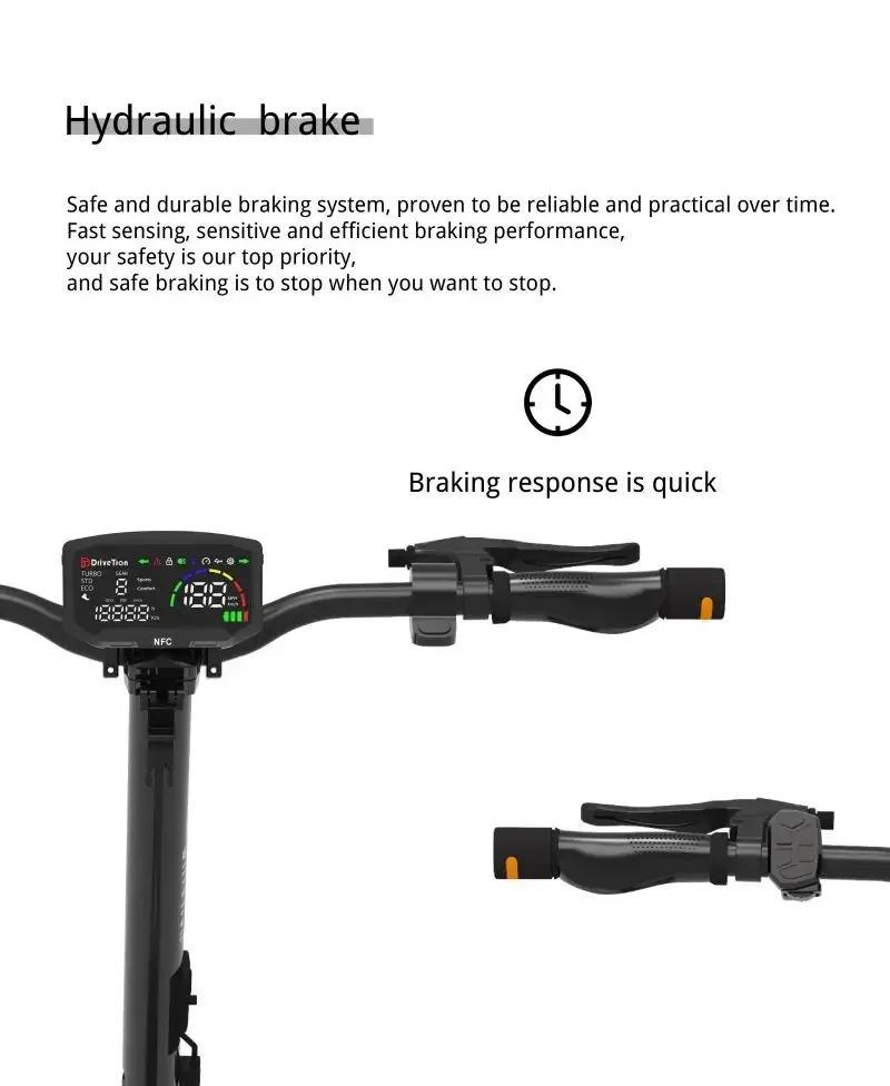 2026 New E-Scooter New model DT06 1900W Peak Power 60V18.2AH Battery 11‘’ Fat Tire Adult Electric Scooter.