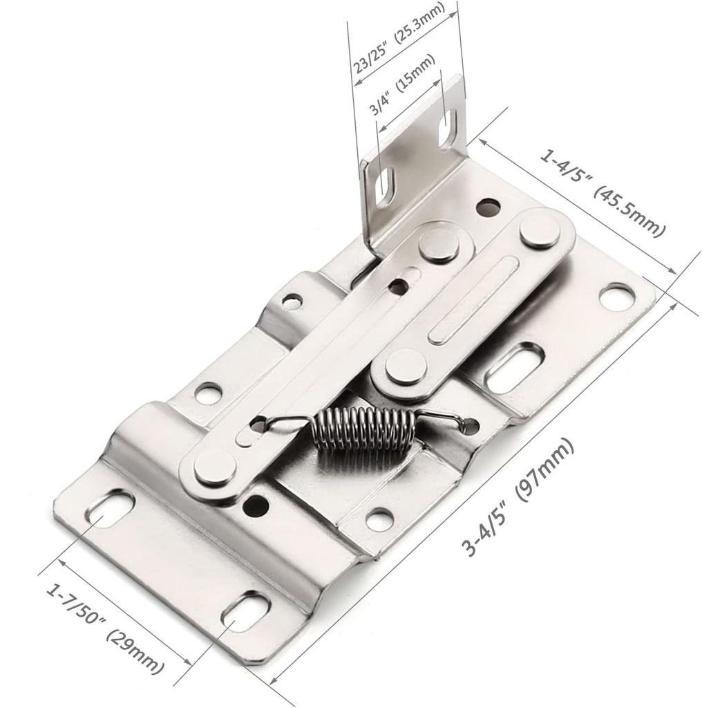 45° Downward Opening Door Hinge with Spring for Sink Cabinet