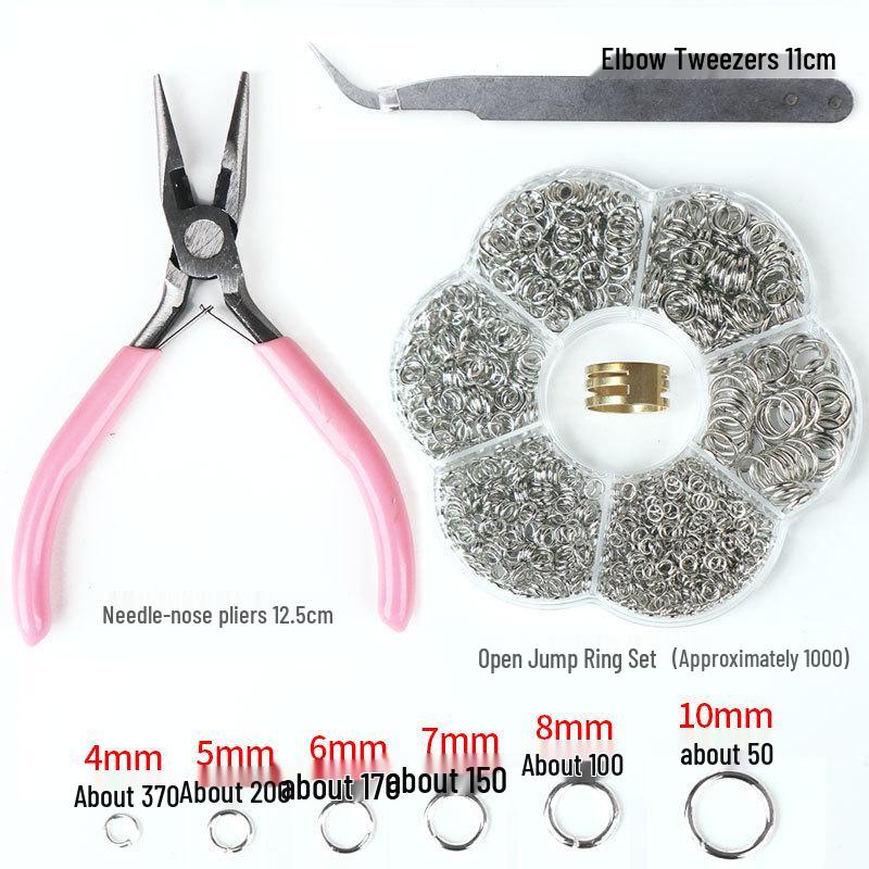 4-10mm Open Jump Rings for DIY Earring and Ornament Making