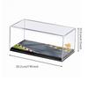 Model Car Display Case with Black Base Enclosed for Desk, Collectors