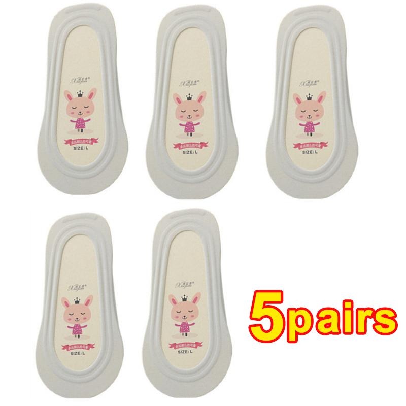5 Pares Meias de Silicone Antiderrapantes Invisíveis No Show Verão Ultra-finas Respiráveis Meia Sapato Chinelos Meias de Seda de Gelo Corte Baixo Barco