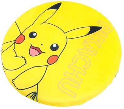 MORIPiLO Morishita Pokemon Pikachu Poduszka na krzesło Poduszka na krzesło 40x40cm Okrągła pianka z pamięcią kształtu Pocket Monster Character Goods Monster Ball Żółta 4620994