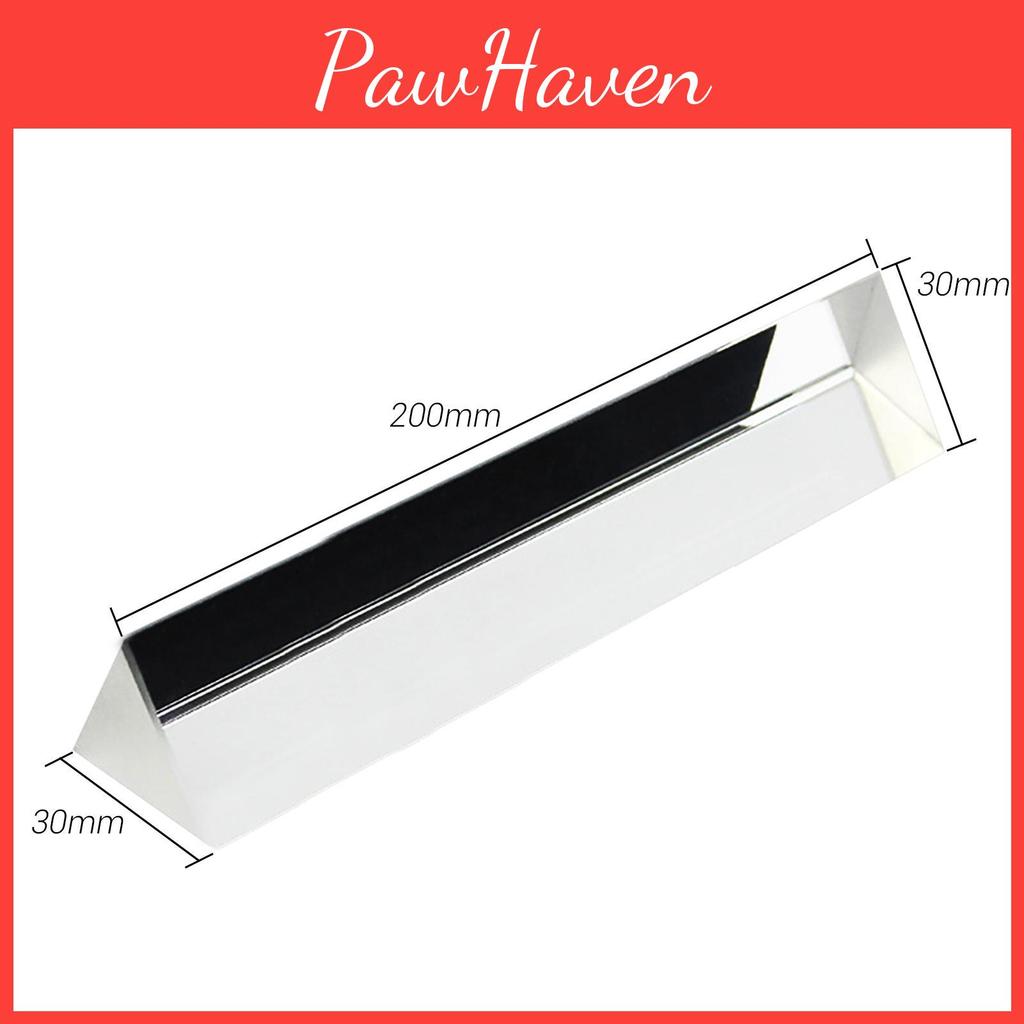 Optical 30mm Prism Glass Equilateral Triangular Prism Triple Prism For Rainbow Diy Photography