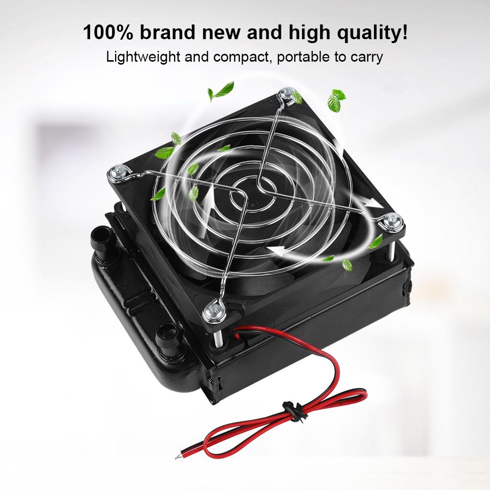 80MM CPU LED Water Cooling Cooler Heat Row Radiator with Fan For Computer PC