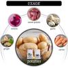 Reusable Onion Potatoes Storage Bag Large Drawstring Canvas Storage Bags With Side Zipper Keep Fresh Vegetable Fruit Organizer