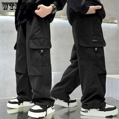 Male Child Labor Pants Spring and Autumn Styles Children's Loose Wide Leg Pants Spring Casual Boys' Pants Children's Clothing