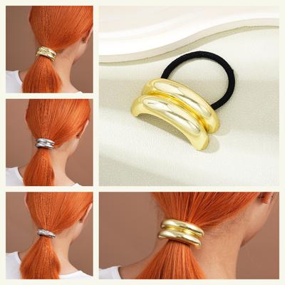 1 buc Bucle de Păr Accesoriu de Păr Senzație High-end Bandă de Păr pentru Femei Ins Neted Elastic Coadă de Cal Bandă Elastică de Păr Bandă de Păr