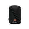 Logo Embroidered Floral Patch Polyester Shoulder Crossbody Phone Bag Men Bags Black FC65PM458F2599