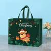 Handheld Gift Bag Christmas Non-woven Bag Portable Reusable Christmas Shopping Bag Eco-friendly Packaging Bag