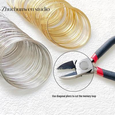 Memóriaacél drótkarkötő nyaklánc DIY gyöngyfűzéshez karkötő és gyűrű készítéshez