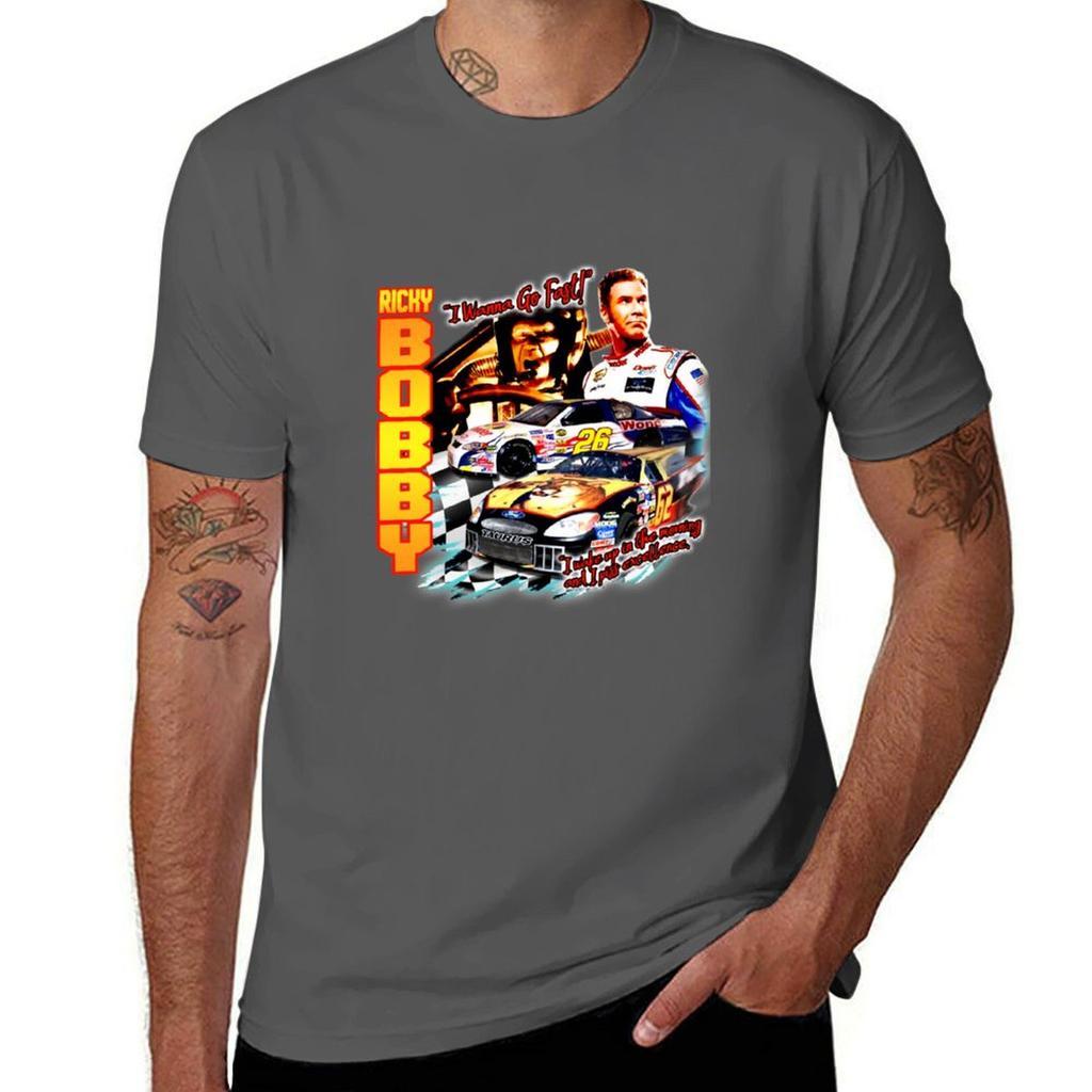 Ricky Bobby Racing Shirt Tshirt Daily Work Short Sleeve Top
