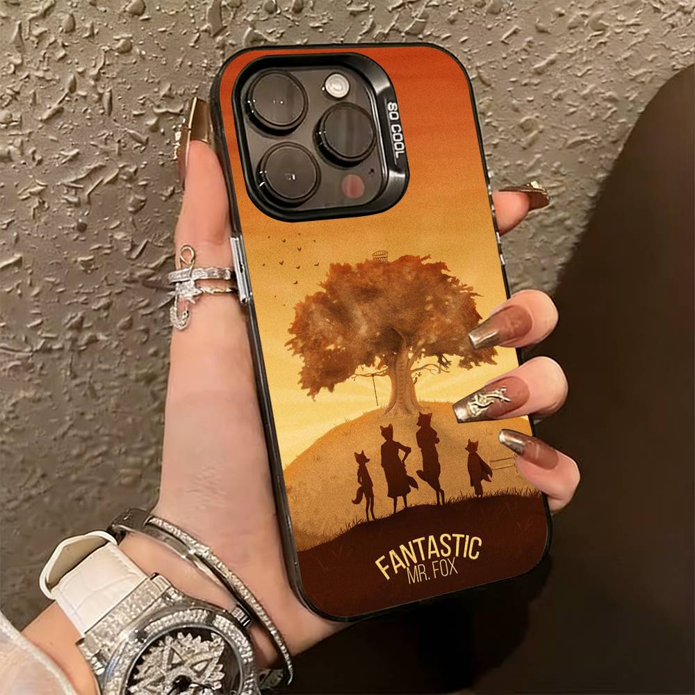 

F-Fantastic Mr F-Fox Phone Case For iPhone 17,16,15,14,13,12,11 Plus,Pro Max,XS,Colored Silver Plated Inside Cover iPhone17