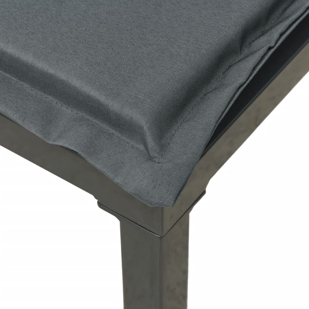 Vidaxl 6-Cz. Garden Lounge Set, Black-Grey, Poly Rattan