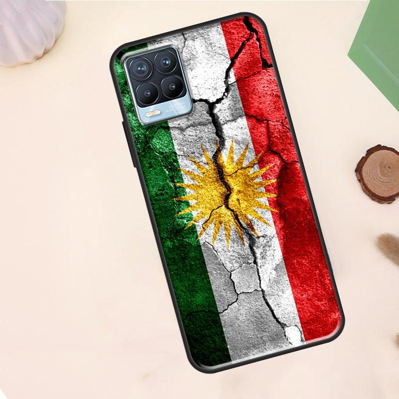 Kurdistan Flag Case For Realme C67 C71 C63 C61 C55 C51 C53 C35 C65 C75 11 12 13 14 Pro Plus GT6 GT7 15 Pro