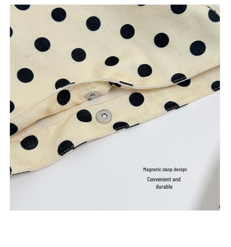2026 Chic Polka Dot Underarm Bag: Korean Style, Versatile Women's Handbag with Unique Design.