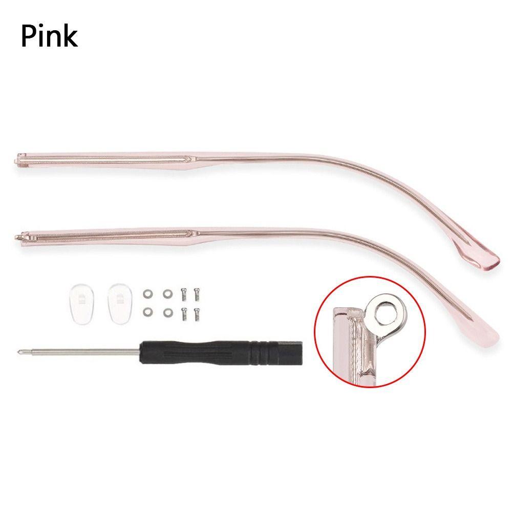 High Quality Universal Glasses Arm Repair Tool Anti-Slip Replacement Leg Convex Teeth Sunglasses Full Coverage розовый