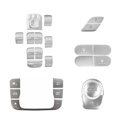 Car Window Glass Lifting Button Sticker Trim For Mercedes Benz W167 W213 W205 W177 X247 X167 C118 H247 Seat Heating Accessories