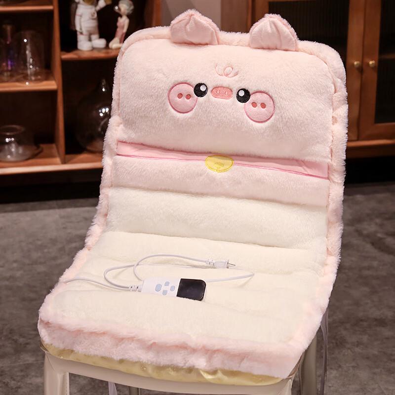 Cartoon Heated Lumbar Support Chair Cushion