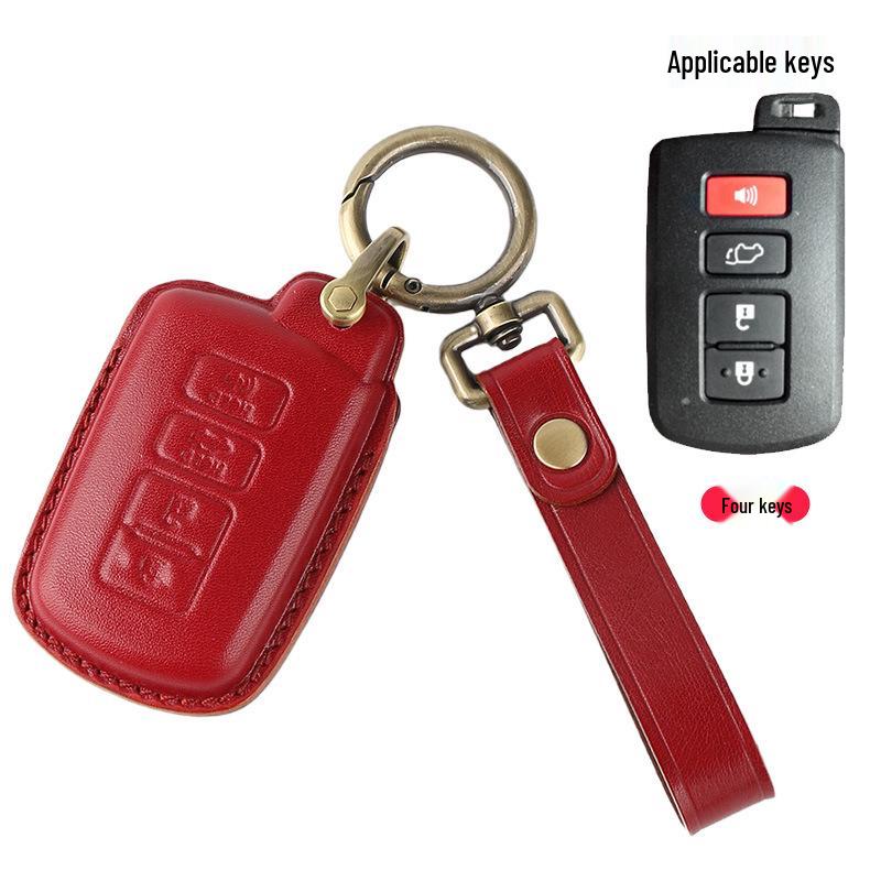 Cross-Border Compatible Cowhide Key Bag for Toyota Avalon, Camry, Corolla, Highlander, RAV4