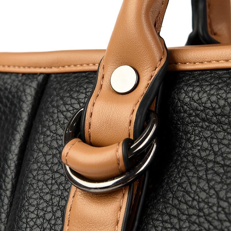 Fashion Women's Bag Color Matching Shoulder Messenger Bag Tote Bag