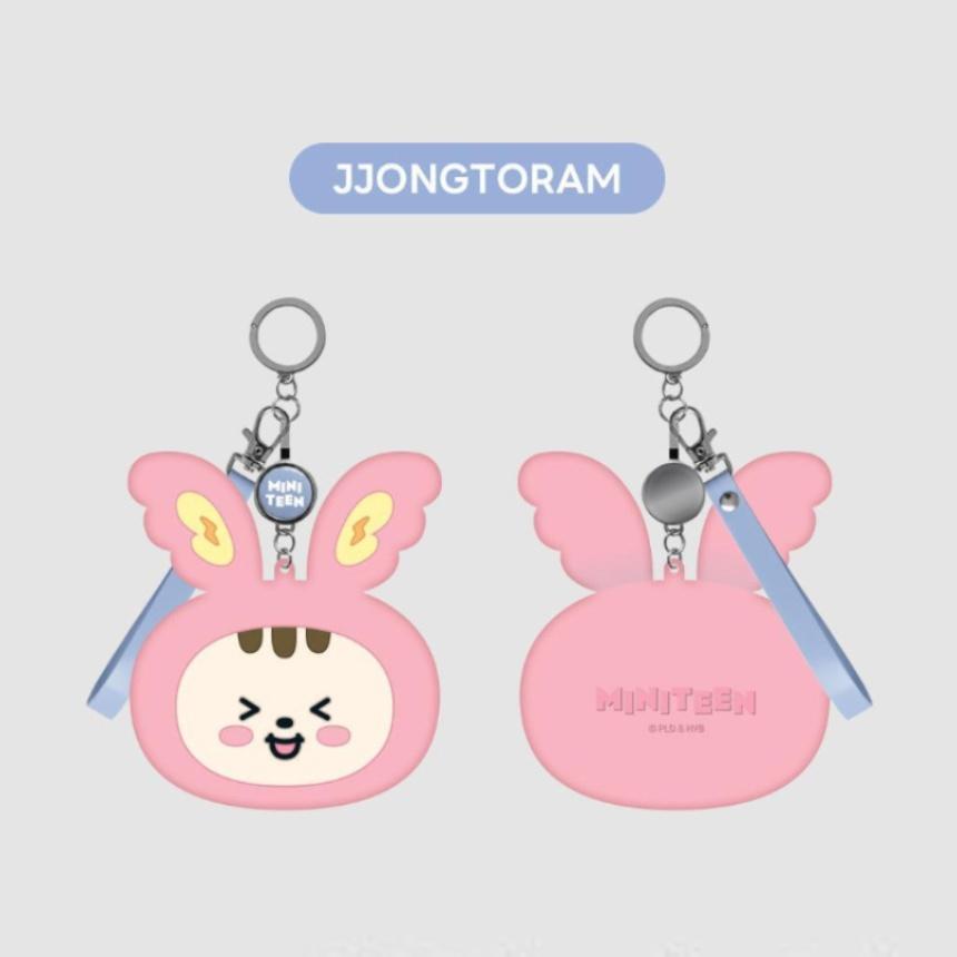 PORTACHIAVI CON AVVOLGITORE MINITEEN MERCHANDISE SEVENTEEN, Ufficiale, Originale, Autentico, KPOP